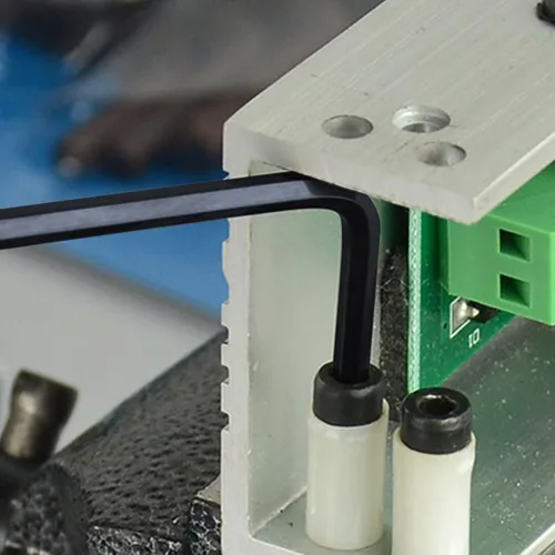 Vista 6 de FTIHTRY 7PCS Mini Hex-L Clave Allen Métrica, 0.7mm, 0.9mm, 1.27mm, 1.5mm, 2mm, 2.5mm, 3mm, Acero de Cromo Vanadio