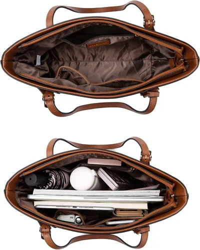 Vista 6 de Bolsas para mujer para llevar al hombro una bolsa grande una tipo cartera una tipo vagabundo juego de 3 piezas