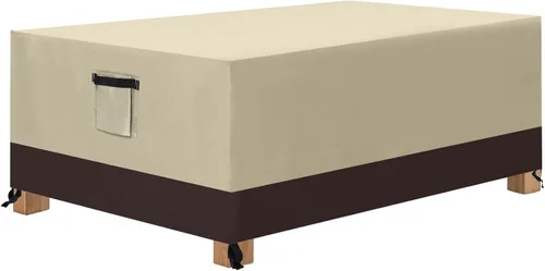 Vista 8 de ABCCANOPY Funda para otomana de patio, impermeable, resistente a los rayos UV, a prueba de polvo, fundas protectoras para muebles de césped, 26 Negro