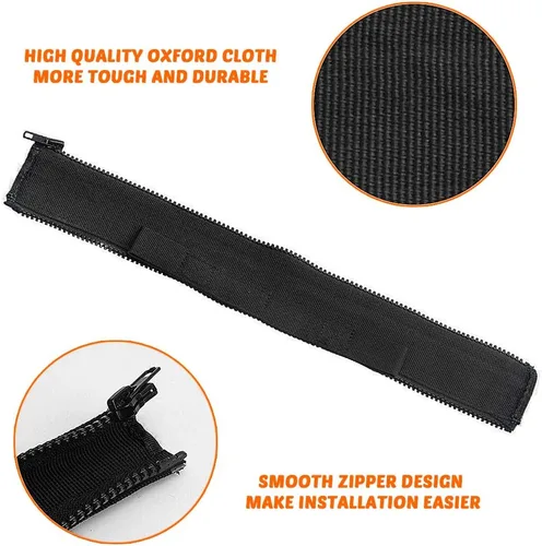 Vista 3 de Savadicar Correas limitadoras de puerta con control de balanceo para Jeep Wrangler JK JKU 2/4 puertas 2007-2018, con arnés protector de alambre