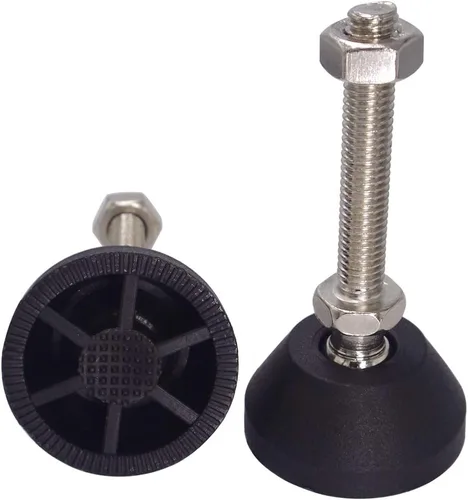 Vista 4 de Wolfride 6pcs pies niveladores de muebles ajustables M8 pie nivelador de goma M8 pie roscado para muebles