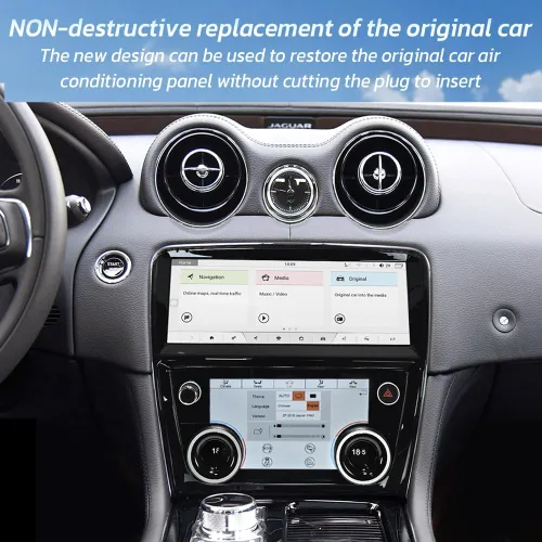 Vista 3 de Pantalla táctil de 7 pulgadas de reemplazo de control de clima para Jaguar XJ XJL 2009-2018 pantalla táctil completa HVAC AC Panel aire