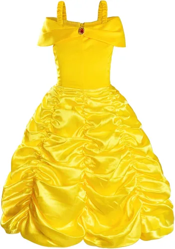 Vista 4 de Disfraz de princesa para niñas fiesta de cumpleaños con accesorios corona varita aretes guantes