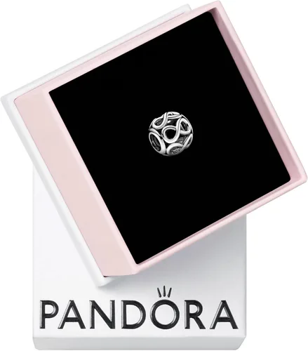 Pandora Joyería Infinite Shine Charm de plata de ley, Metal, No es una piedra preciosa