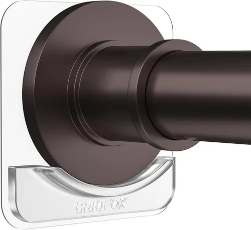 Vista 7 de BRIOFOX Soporte para Barra de Ducha Compatible con Todos los Extremos de Barra de Ducha de 1.9 Pulgadas o Menos, Soporte de Barra de Cortina