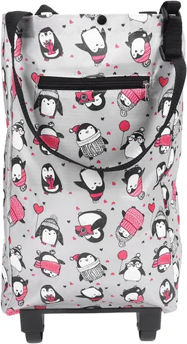 HURRISE Carrito de compras plegable con ruedas, carrito de comestibles portátil con bolsa extraíble, carrito ligero para escalada de escaleras para