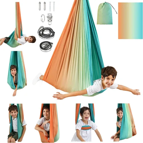 Columpio Sensorial, Columpio Sensorial para Interior y Exterior para Niños y Adultos, Columpio de Abrazo de Doble Capa para Terapia para Niños con