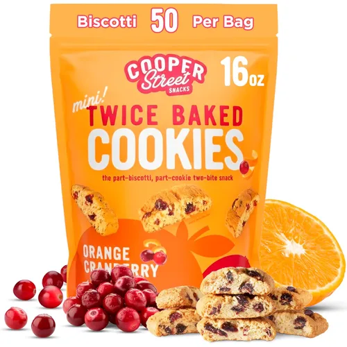 Vista 16 de Cooper Street Galletas biscotti de chocolate con brownie dos veces horneadas (16 onzas), más de 50 mini bocadillos de biscotti de estilo italiano