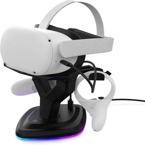 Vista 7 de AMVR Bought Together Charging Dock and Earbuds Earphones for Oculus Quest 2