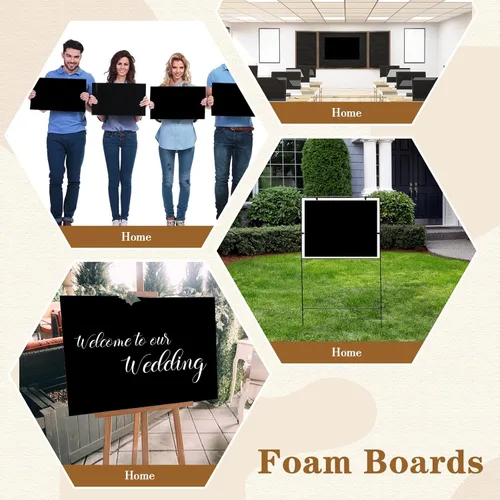 Vista 6 de Kathfly 10 tableros de espuma autoadhesivos a granel de 40 x 30 pulgadas, tablero grande de espuma con núcleo de espuma gigante con 1 tablero