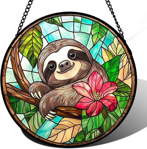 Vista 14 de Colgar para ventana de vitral, conchas de playa coloridas, atrapasoles para puerta, decoración del hogar, atrapasoles oceánicos, Navidad, día