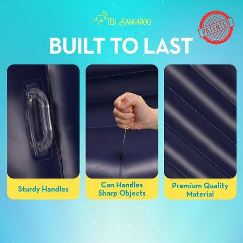 Vista 5 de CloudBounce Ultra Mecedora sensorial para niños Silla sensorial inflable patentada NextGen Ultra duradera y extra reforzada edición 2025