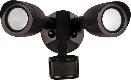 Vista 12 de Satco Luz de seguridad para exteriores 65-714, accesorio de inundación LED de doble cabeza de bala, blanco cálido de 3000 K, carcasa de aluminio