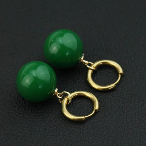 Vista 6 de KANGSHUN Pendientes de gota de ágata de anime Goku con clip