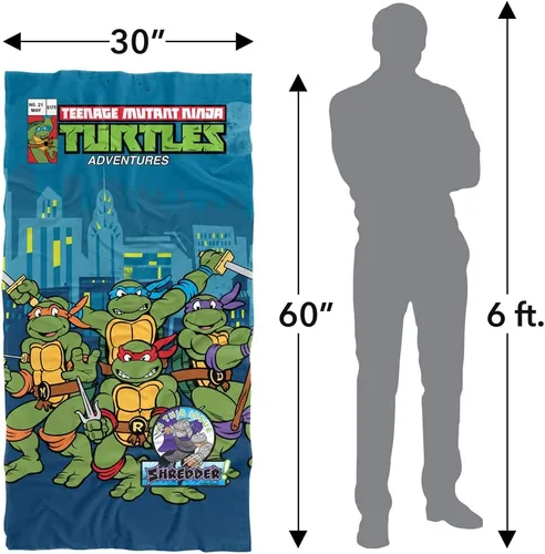 Vista 6 de LOGOVISION Teenage Mutant Ninja Turtles TMNT Comic Cover No.21 Toalla de playa, 30 x 60 pulgadas