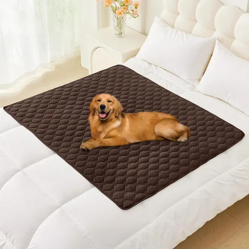 Vista 106 de Smiry Funda Manta Impermeable para Cama de Perro, Manta Suave Reversible para Mascotas, Lavable a Prueba de Fugas, Funda para Gatos y Perros