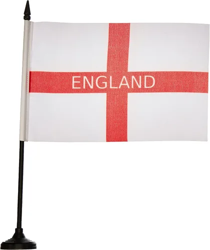 Vista 156 de Aland Table Flag 4'' x 6'' - Aland - Finland Desk Flag 15 x 10 cm - Black plastic stick and base - AZ FLAG