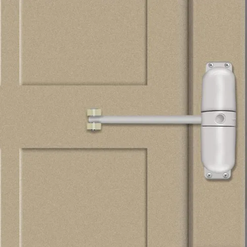 Vista 8 de Cierre automático de resorte, cierre de puerta de resorte de seguridad de acero inoxidable, bisagra de puerta de cierre ajustable para puerta Negro