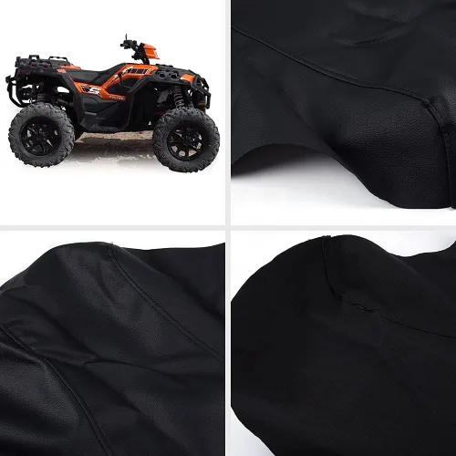Vista 33 de CHEDA Seat Cover Kit, Compatible with 2012-2018 RZR 570/2008-2014 RZR 800/2011-2014 RZR 900/2014-2017 ACE 325/570, Leather Standard Black