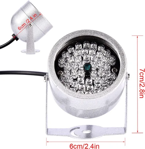 Vista 6 de Luces IR de la cámara, luz infrarroja de la visión nocturna de 48 LED para la cámara CCTV de la seguridad