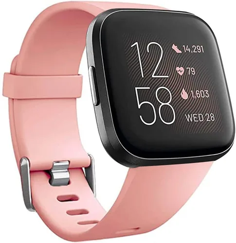 Vista 16 de Bandas de repuesto compatibles con Fitbit Versa/Versa 2 / Versa Lite, correa ajustable de silicona para accesorios clásicos, correas de fitness