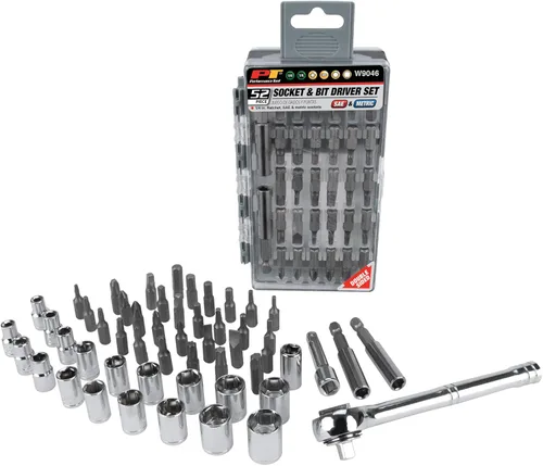 Vista 7 de Performance Tool W38337 Juego de llaves de vaso de 6 puntos grabadas con láser de 19 piezas de 3/8 pulgadas SAE y métrico negro con trinquete