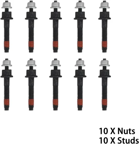 Vista 6 de 5.7 HEMI Conjunto de juntas para colector de escape con pernos y tuercas para motores V8 de 5.7L 2009-2020 Dodge Ram 1500 2500 3500 Jeep Charger