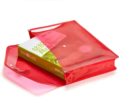 Vista 7 de Plastic File Folder Poly Envelope Expanding File Wallet Document Folder with Snap Button Closure, Legal Size, 5 Pack Large Waterproof Accordion File
