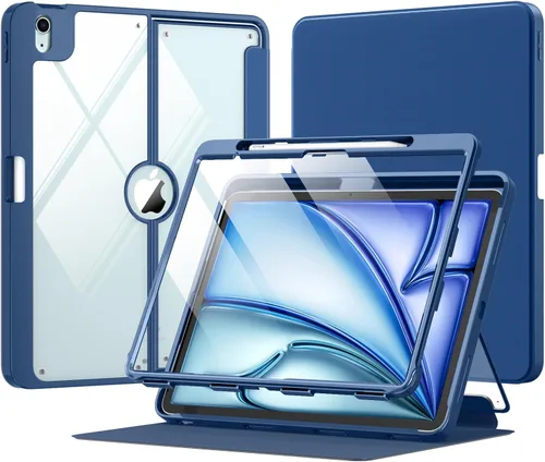 Vista 84 de MoKo Funda para iPad Air de 13 pulgadas M3 2025 y M2 2024 con soporte para lápices, funda para iPad Air 13 [protector de pantalla integrado]