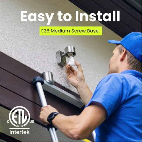 Vista 4 de Feit Electric Bombillas LED PAR38, equivalente a 75 W, no regulables, blanco brillante de 3000 K, 750 lúmenes, vida útil de 10 años, base E26, luces