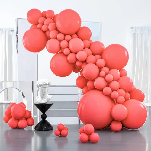 Vista 112 de PartyWoo Globos plateados de 100 piezas de diferentes tamaños de 18, 12, 10, 5 pulgadas, kit de arco de globos plateados para cumpleaños