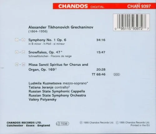 Vista 2 de Grechaninov: Sinfonía No.1 y copos de nieve