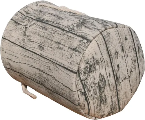 Vista 4 de Elegante cesta de lavandería cilíndrica estilo árbol, cesta de almacenamiento de algodón lavable, con mangos de cuerda, decorativa y conveniente