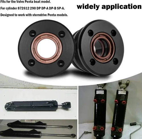 Vista 2 de Yoursme Kit de reconstrucción RAM de cilindro de ajuste para Volvo Penta Trim Cylinder 3860881 290 872612 872837 Duo Prop (2PCS)