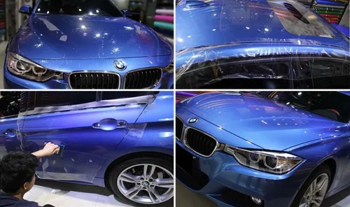 Vista 7 de Película protectora de pintura transparente de vinilo PPF para automóvil, película de poliuretano termoplástico autorreparable para automóvil