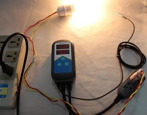 Vista 5 de Interruptor de tiempo y termostato Inkbird Digital AC 100 - 240 voltios, 1200 vatios calefacción para cría, plantas, etc.