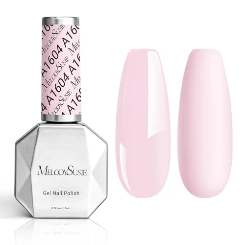 Vista 82 de MelodySusie - Esmalte de uñas en gel con brillo perla rosa brillante, 0.5 fl oz, efecto hilo, con acabado de concha rosa brillante, UV LED