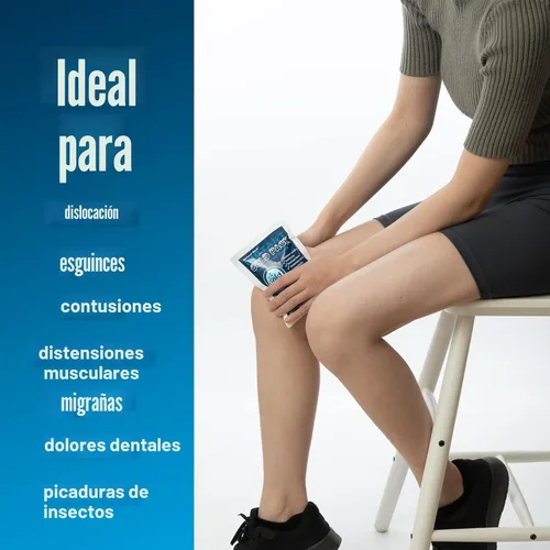 Vista 4 de General Medi Instant Cold Pack (10,2 x 14 cm) – 8 Compresas desechables para terapia de frío para alivio del dolor, hinchazón, inflamación