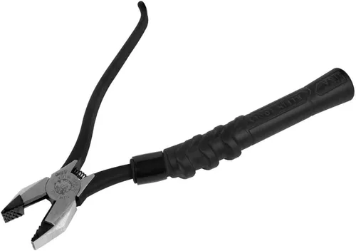 Vista 11 de Klein Tools M2017CSTA Alicates de Hierrero de Cabeza Delgada, Fabricados en Estados Unidos, Agarre Acolchado Milkers, Cortadores Laterales