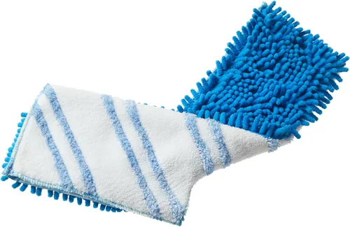 Clorox Cabezal de repuesto de microfibra para mopa de polvo de doble acción, lavable a máquina, color azul