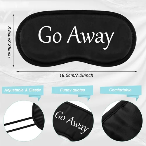 Vista 2 de Ramede 60 máscaras divertidas para dormir a granel con correa ajustable, máscara opaca de seda para dormir, suave para los ojos vendados, máscara