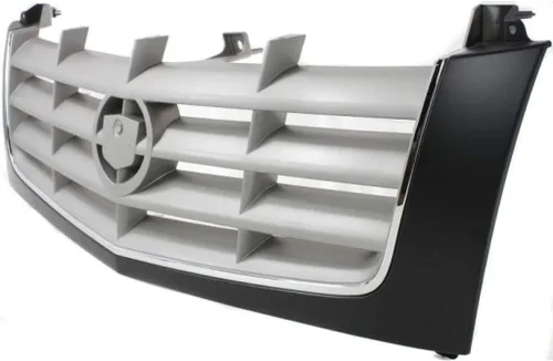 Vista 6 de Para Cadillac Escalade/Escalade EXT Grille Assembly 2002 03 04 05 2006 Inserto de barra transversal Carcasa e inserto pintable con inserto