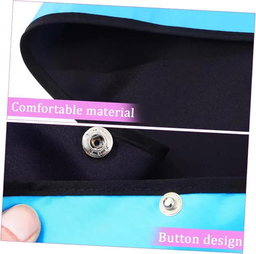 Vista 4 de 2pcs Adult Bibs for Women Washable Eating Protectors Straps Comfortable Material for Seniors and Elderly Dining Stain Resistant Clothing