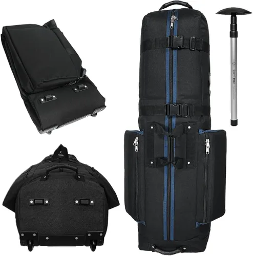 Vista 10 de CaddyDaddy Constrictor Funda para bolsa de viaje de golf de lados suaves con espuma gruesa y densa acolchada en la parte superior, cobertura