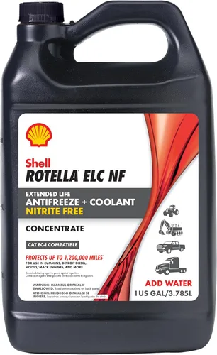 Vista 10 de Shell Rotella Extended Life ELC Anticongelante + Refrigerante, Predilluido 50/50 (1 Galón, Paquete Individual)
