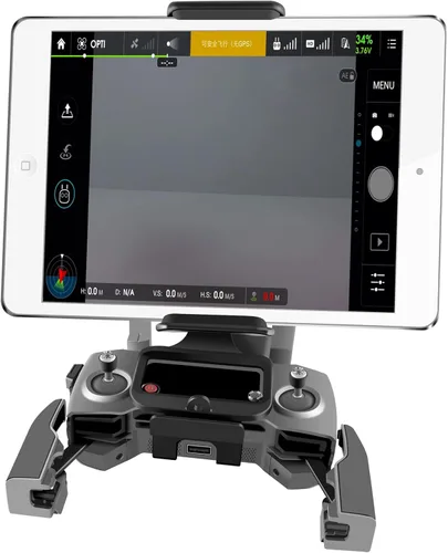 Vista 6 de Tineer Soporte frontal extendido con control remoto para DJI Mavic 2 Pro/Zoom, Mini, Air, Spark Drone, soporte frontal de 4.6-11 pulgadas para clip