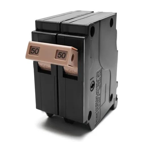 Vista 15 de Disyuntor de circuito 220 de 2 polos y 20 amperios, disyuntor de caja moldeada enchufable tipo 3/4 pulgadas, protección magnética térmica, 10 KAIC