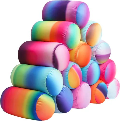 Vista 7 de Squish - Almohada de microcuentas para el cuello, lumbar, cuerpo Sopport, almohada de viaje de 7 y 12 pulgadas, almohadas de viaje para silla