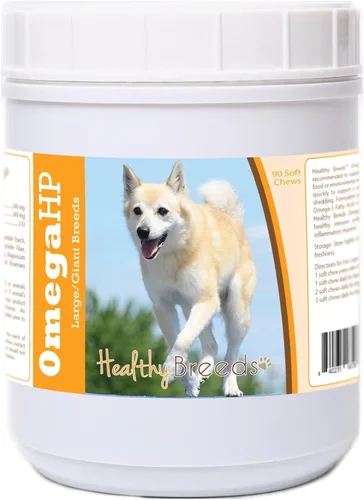 Vista 27 de Healthy Breeds Affenpinscher Omega HP - Masticables suaves para piel y pelaje, 60