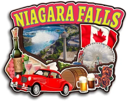 Vista 14 de Kitchener Ontario Canada - Imán para nevera de madera 3D, madera 3D, hecho a mano, recuerdos de la ciudad, imán para nevera, decoración del hogar